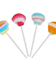 Seashell Candy Lollipops  24 Suckers Individually Wrapped Bulk  Great for Mermaid Party Favors  Beach  Ocean Themed  Candy Buffet  Cake Toppers  Birthday Candy for Kids