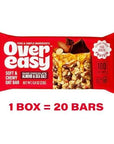 Over Easy Mini Granola Breakfast Bars  Best Protein for Morning Energy  100 Calories Healthy Snacks  Soft and Chewy  Gluten Free Dairy Free Soy Free and Kosher Dark Chocolate Almond  Sea Salt 20 Count