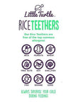 Little Turtle Rice Teethers Combo Pack, Apple & Banana Flavor, 12 wrapped 2 Pack, 4 Count