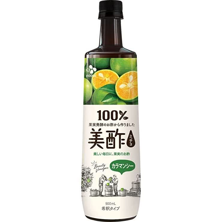 KMunchies CJ Petitzel Fruit Vinegar Drink  2 x 900 mL Korean Calamansi Vinegar Concentrate  Premium Taste Fruit Vinegar for Drink Korean  Fruit Vinegars For Delicious Desserts Beverages Cocktail