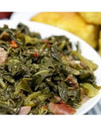 Glory Smoked Turkey Flavored Turnip Greens Six Healthy 145 Ounce Cans with a JFS Recipe Card