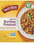 Tasty Bite Indian Madras Lentils Kashmir Spinach Vegetable Tikka Masala Bombay Potatoes Punjab Eggplant and Channa Masala 10 Ounce Pack of 6  with Make Your Day Mini Spatula