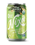 Nixie Sparkling Water Organic Lime Ginger Sparkling Water 8 Pack 12 FZ