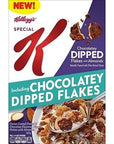 Cold Breakfast Cereals by Special K in Chocolatey Dipped Flakes Flavor with Real Almonds that is a Good Source of Fiber and 11 Vitamins and Minerals The Ideal Pantry Snack Cereal for the Whole Family for 2 Packs of 131 Oz