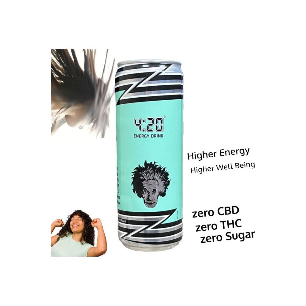 420 Energy Drinks Sugar Free with Terpenes to Boost your High and Focus Clean Classic Flavor No Aftertaste Healthy Vitamins Zero Hemp Weed Pack of 6 - Whlsome - Energy Drinks