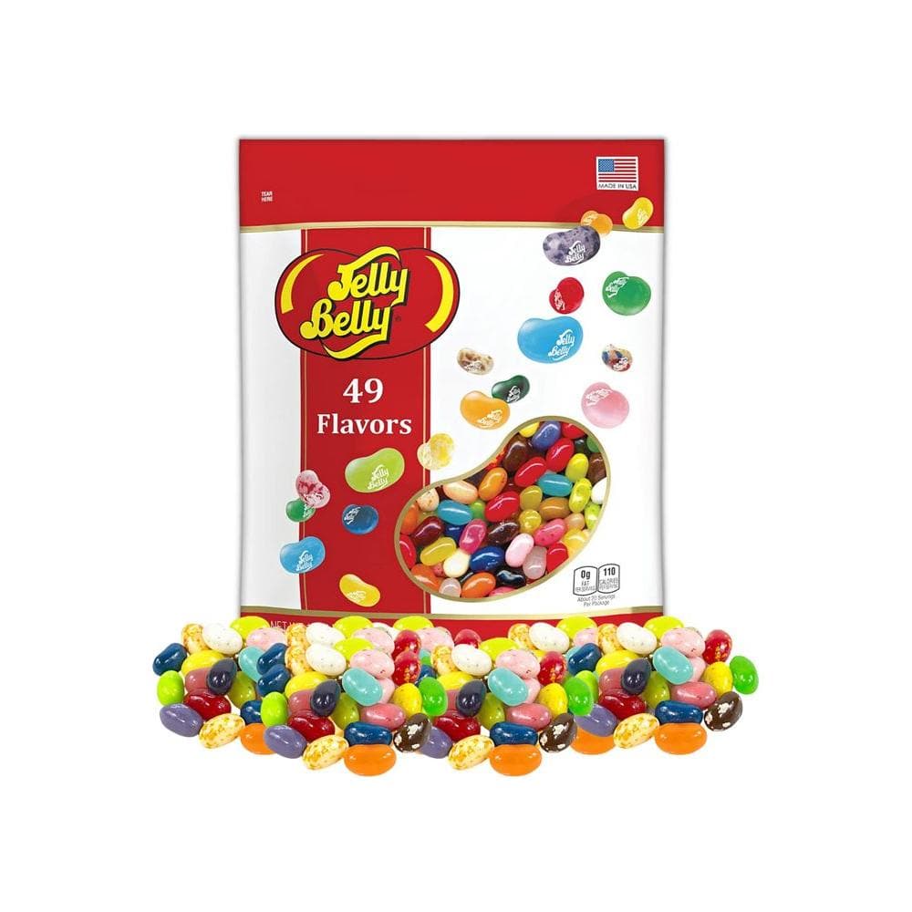 49 Assorted Jelly Bean Flavors Resealable Pouch Gluten and Fat Free Shareable Bag of Fruity Chewy Candy 131 LB - Whlsome - Candies &amp; Chocolates