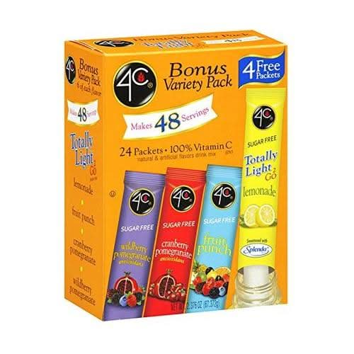 4C Drink Mix Stix Variety Pack 24 ct Pack of 3 - Whlsome - Drinks &amp; Beverages