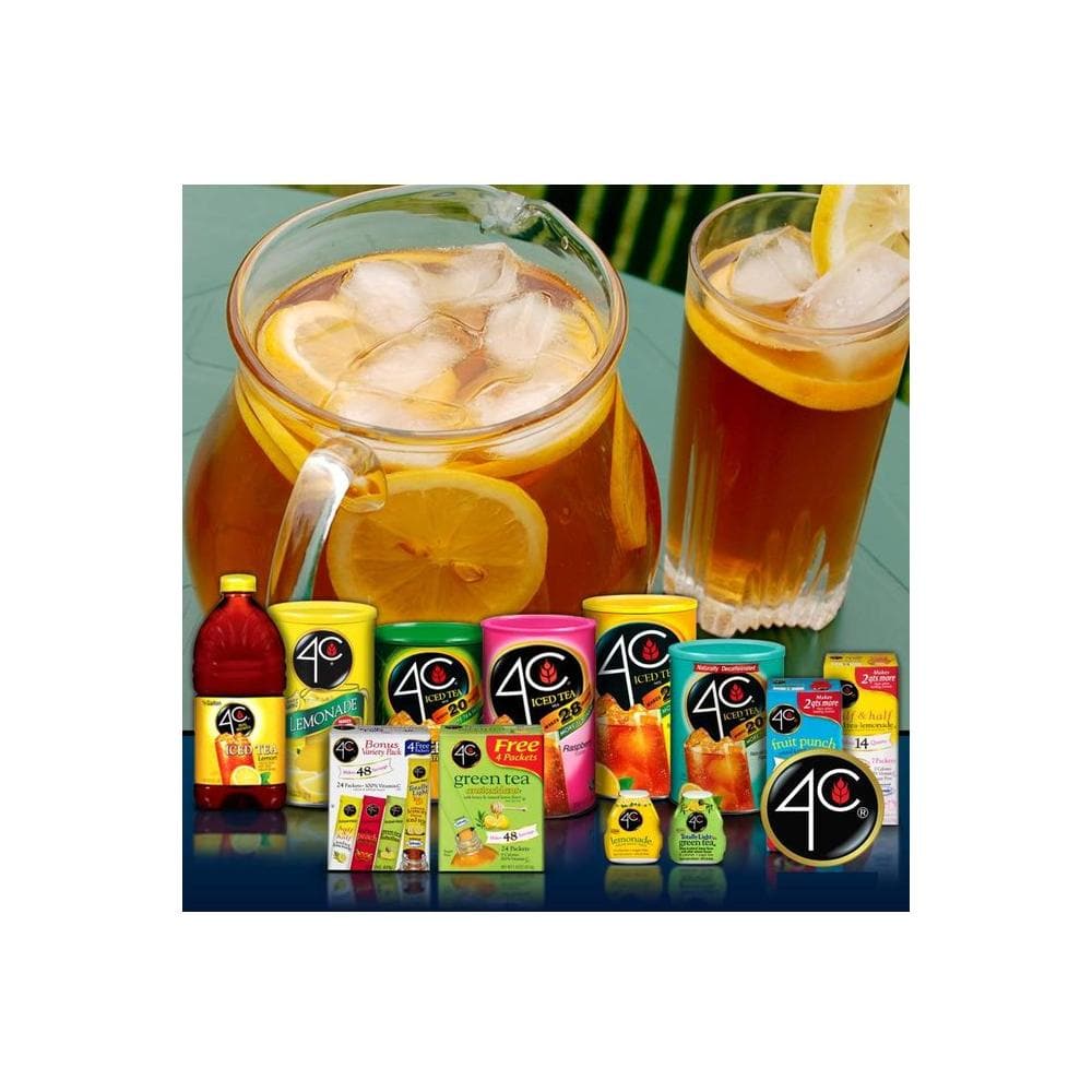 4C Energy Rush Drink Mix Pack of 2 Boxes 18 Packets Each Makes 36 Servings 6 Orange 6 Berry 6 Citrus Packets Bonus Variety Pack Net Wt 4987 OZ 141g Each Box - Whlsome - Drinks & Beverages