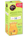 4C Pitcher Packs Green Tea 8 Pack Makes 14 Quarts Sugar Free Powder Drink Mix Refreshing Water Flavorings Makes 2 Quarts Each Packet - Whlsome - Energy Drinks