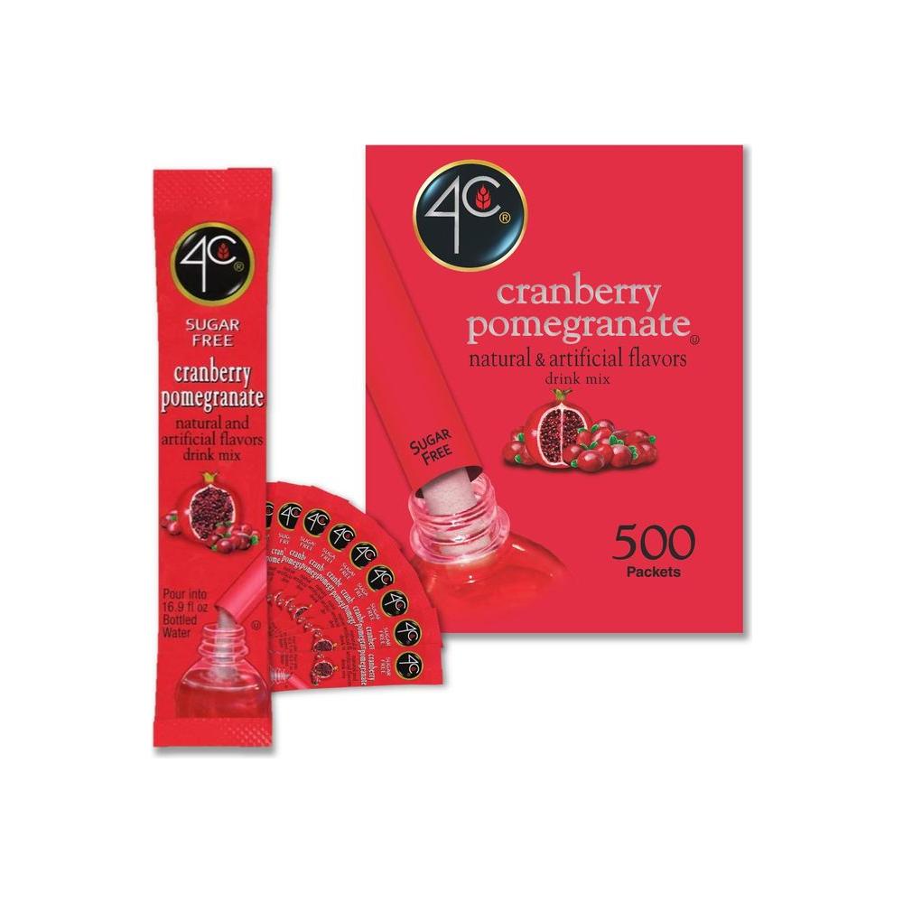 4C Powder Drink Stix - Cranberry Pomegranate 500 Count - Whlsome - Drinks & Beverages