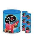 4C Powdered Drink Mix Canister Fruit Punch 6 Pack 9 Quarts Family Sized Bin Thirst Quenching Flavors - Whlsome - Drinks & Beverages