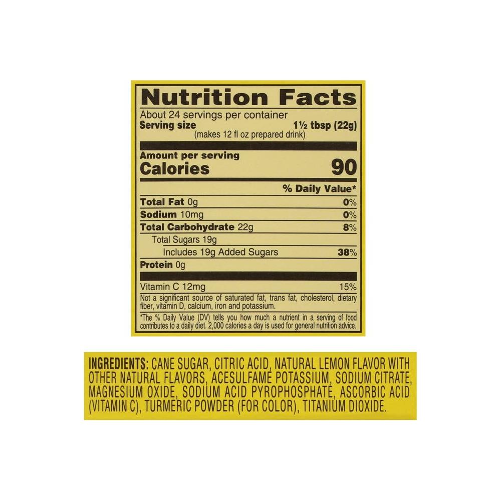 4C Powdered Drink Mix Canister Lemonade 6 Pack 9 Quarts Family Sized Bin Thirst Quenching Flavors - Whlsome - Drinks &amp; Beverages