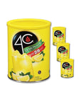 4C Powdered Drink Mix Cannisters Lemonade 3 Pack 28 Quarts Family Sized Cannister Thirst Quenching Refreshing Flavors - Whlsome - Grocery (Other)