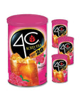 4C Powdered Drink Mix Cannisters - Raspberry Tea 3 Pack - 28 Quarts - Whlsome - Drinks & Beverages