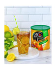 4C Reduced Sugar Powdered Drink Mix Canisters Iced Tea 28 Quarts Family Sized Canister Thirst Quenching Refreshing Flavors Lemon Iced Tea 369 Ounce Pack of 3 - Whlsome - Tea