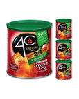 4C Reduced Sugar Powdered Drink Mix Canisters Iced Tea 28 Quarts Family Sized Canister Thirst Quenching Refreshing Flavors Sweet Tea 369 Ounce Pack of 3 - Whlsome - Iced Tea