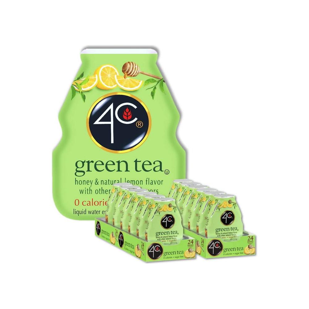 4C Sugar Free A Liquid Water Enhancer 12 Pack Premium Natural Flavors 0 Calories Green Tea 162 Ounce Pack of 12 - Whlsome - Drinks &amp; Beverages