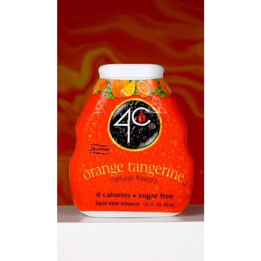 4C Sugar Free A Liquid Water Enhancer 12 Pack Premium Natural Flavors 0 Calories OrangeTangerine 162 Ounce Pack of 12 - Whlsome - Drinking Water