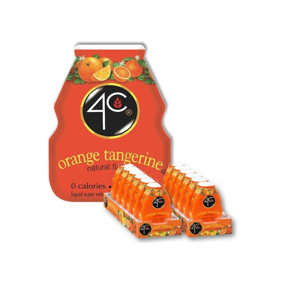 4C Sugar Free A Liquid Water Enhancer 12 Pack Premium Natural Flavors 0 Calories OrangeTangerine 162 Ounce Pack of 12 - Whlsome - Drinking Water