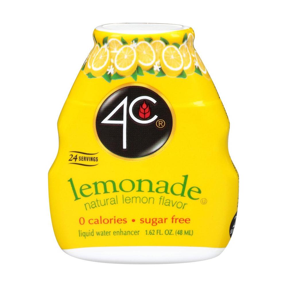 4C Sugar Free Liquid Water Enhancer Premium Natural Flavors 0 Calorie Drops Lemonade 3 Pack - Whlsome - Drinks & Beverages