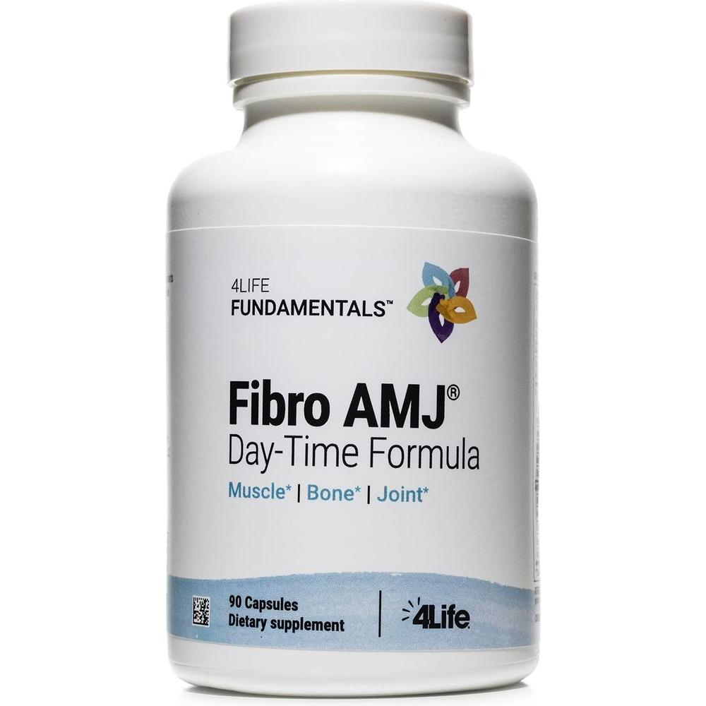 4Life Fibro AMJ Day Time Formula - Dietary Supplement Supports Muscle, Bone, and Joint Health with Magnesium and Boswellia Serrata Extract - 90 Capsules - Whlsome - Vitamins & Supplements