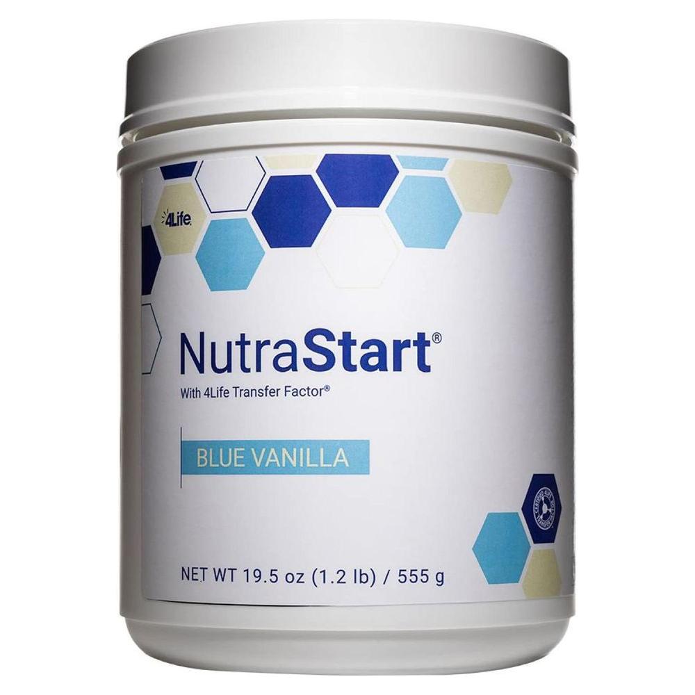 4Life NutraStart Blue Vanilla - Whey Protein, superfood Shake Mix for Weight Management and Immune Support - 15 Servings - Whlsome - Whey Protein