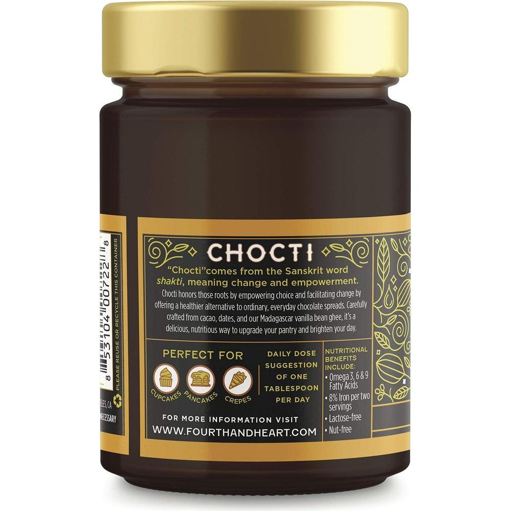 4th & Heart Chocti Chocolate Ghee Spread, 12 Ounce, Grass - Fed Ghee, Classic Cacao, Lactose and Nut Free, Gluten Free, Certified Paleo - Whlsome - Ghee