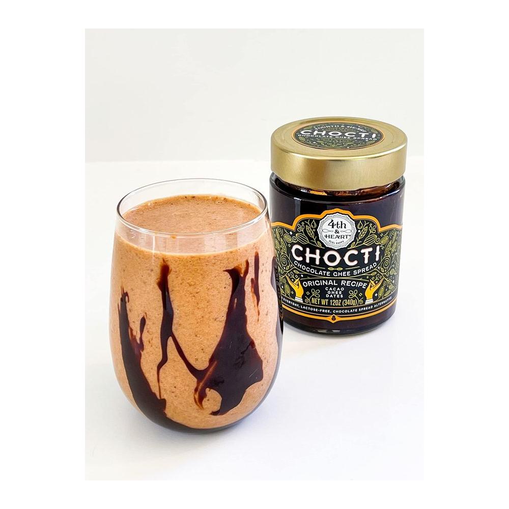 4th &amp; Heart Chocti Chocolate Ghee Spread, 12 Ounce, Grass - Fed Ghee, Classic Cacao, Lactose and Nut Free, Gluten Free, Certified Paleo - Whlsome - Ghee