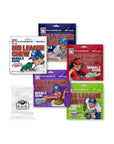 5 Flavor Variety Pack of Big League Chew Outta Here Original Flavored Big Rally Blue Raspberry Slammin Strawberry Swingin Sour Apple Ground Ball Grape Shredded Bubble Gum 212oz each - Whlsome - Chewing & Bubble Gum