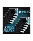 5 Gum Winter - Mint Ascent Sugar - Free Gum, 15 Count (Pack of 10) - Whlsome - Chewing & Bubble Gum