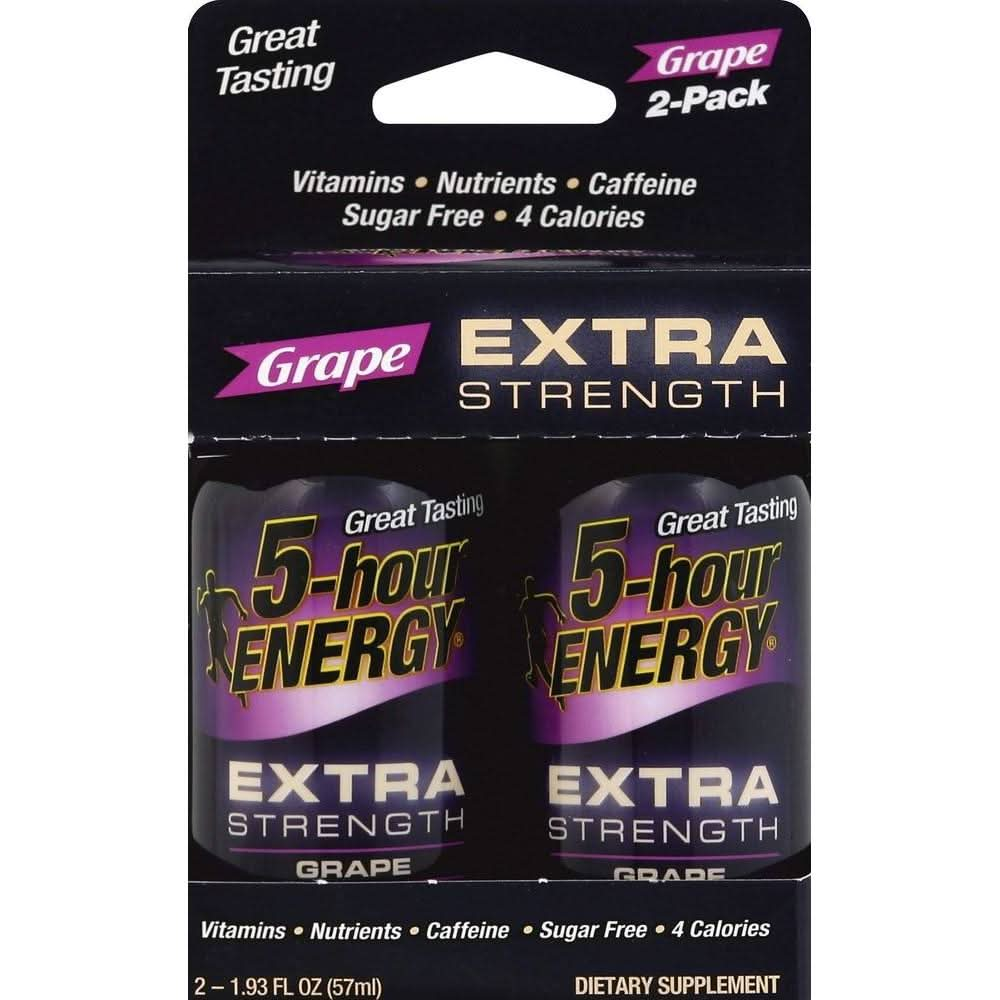 5 Hour Energy Extra Strength Grape Energy Shot 193 Ounce - Whlsome - Grocery (Other)