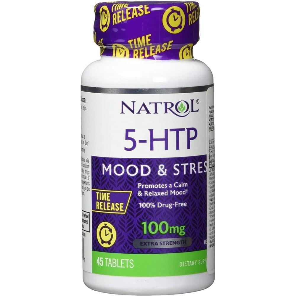 5 - Htp 100Mg Time Release by Natrol - 45 Tab, 2 Pack - Whlsome - Vitamins &amp; Supplements