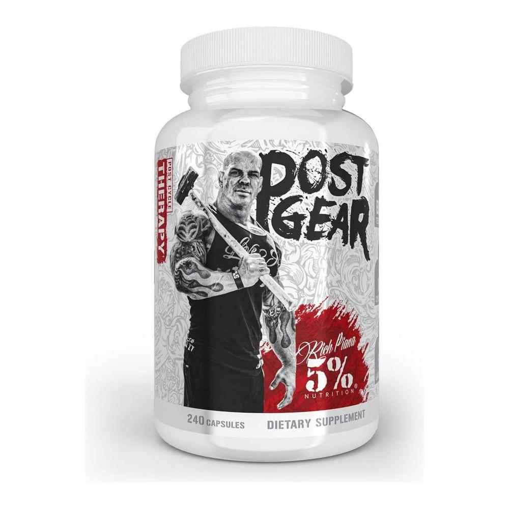 5% Nutrition Rich Piana Post Gear PCT Support Booster - Whlsome - Testosterone Boosters