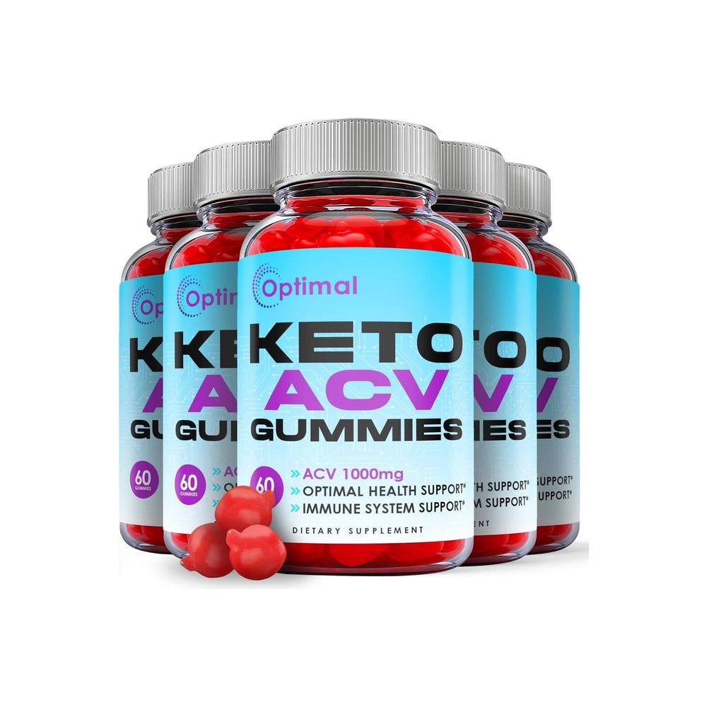 (5 Pack) Optimal Keto Gummies - Official Formula, Vegan - Whlsome - Detox & Cleanse