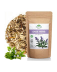 50 Bags Dried Sage Herb Herbs Tea Salvia officinalis 50 count Tea Bags Sage Herbal Tea Salvia Sage - Whlsome - Tea