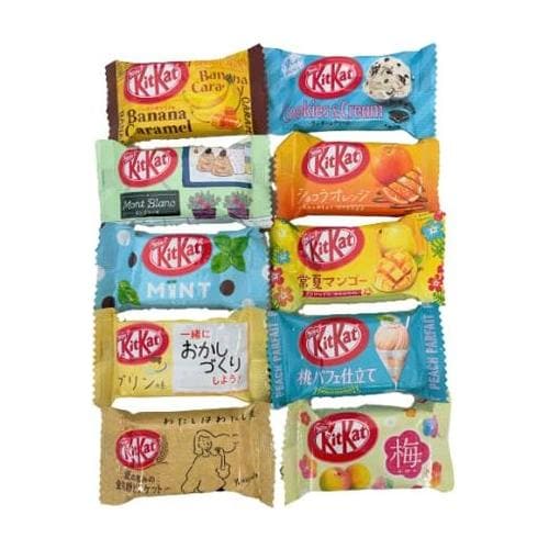 50 Japanese Candy Snack box set 10 Japanese Kitkat assortment and 40 popular Sweets BOX - Whlsome - Snacks