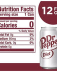 Generic Diet Dr Pepper Soda 12 fl oz 18 Pack