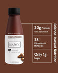 Soylent Creamy Chocolate Meal Replacement Shake ReadytoDrink Plant Based Protein Drink Contains 20g Complete Vegan Protein and 1g Sugar 14oz 12 Pack