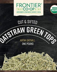 Frontier Coop Cut  Sifted Oatstraw Green Tops 1lb