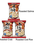 Rice Porridge Set Roasted Crab Roasted Salmon Roasted Cod Roe 100 Japanese Rice 07oz x 3types Japanese Freeze Dry Instant Porridge Amano Foods Ninjapo