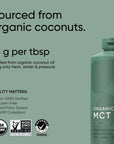 Sports Research Keto MCT Oil from Organic Coconuts - Fatty Acid Fuel for Body + Brain Triple Ingredient C8, C10, C12 MCTs Perfect in Coffee, Tea, & More Non-GMO Vegan Unflavored (32 Oz)