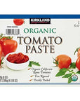 Kirkland Signature Organic Roma Vine Tomato Paste  12 Pack 6 oz