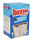 Toastem Pop Ups Blueberry 6 Toaster Pasteries Net WT 102 oz 288 g