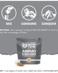 MTN OPS Ammo Protein Powder Meal Replacement Shake for Lean Muscle Building, Strawberries & Cream Flavor, 28 Servings