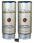 Monin Flavoring Sauces 12 oz Each 2 Pack Sugar Free Dark Chocolate