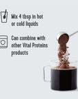 Vital Proteins Chocolate Collagen Powder Supplement (Type I, III) for Skin Hair Nail Joint - Hydrolyzed Collagen - Dairy and Gluten Free - 27g per Serving - Chocolate Flavor, 26.8 oz Canister