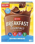 Breakfast Essentials Nutritional Powder Drink Mix Rich Milk Chocolate Classic French Vanilla and Strawberry Sensation 126 Ounce 30 Packets  with Make Your Day Stirrer