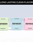 Refresh Gum Variety Pack Sugar Free Chewing Gum  Xylitol PlantBased SyntheticFree Vegan  NonGMO 6 Pack