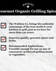 Watkins 1868 Organic Grilling Steak Seasoning, 3.5oz (Pack of 1)