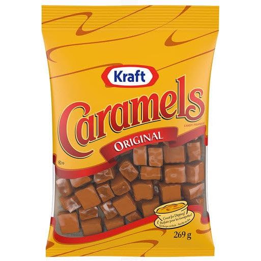 Kraft Original Caramels Chewy Candy 269g95oz Bag Imported from Canada